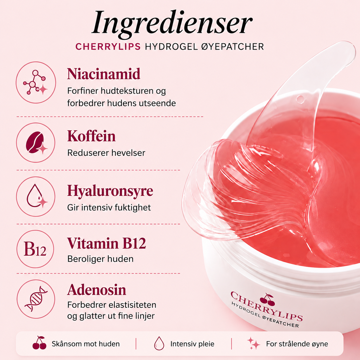 Kollagen Øyepatcher (60 stk)