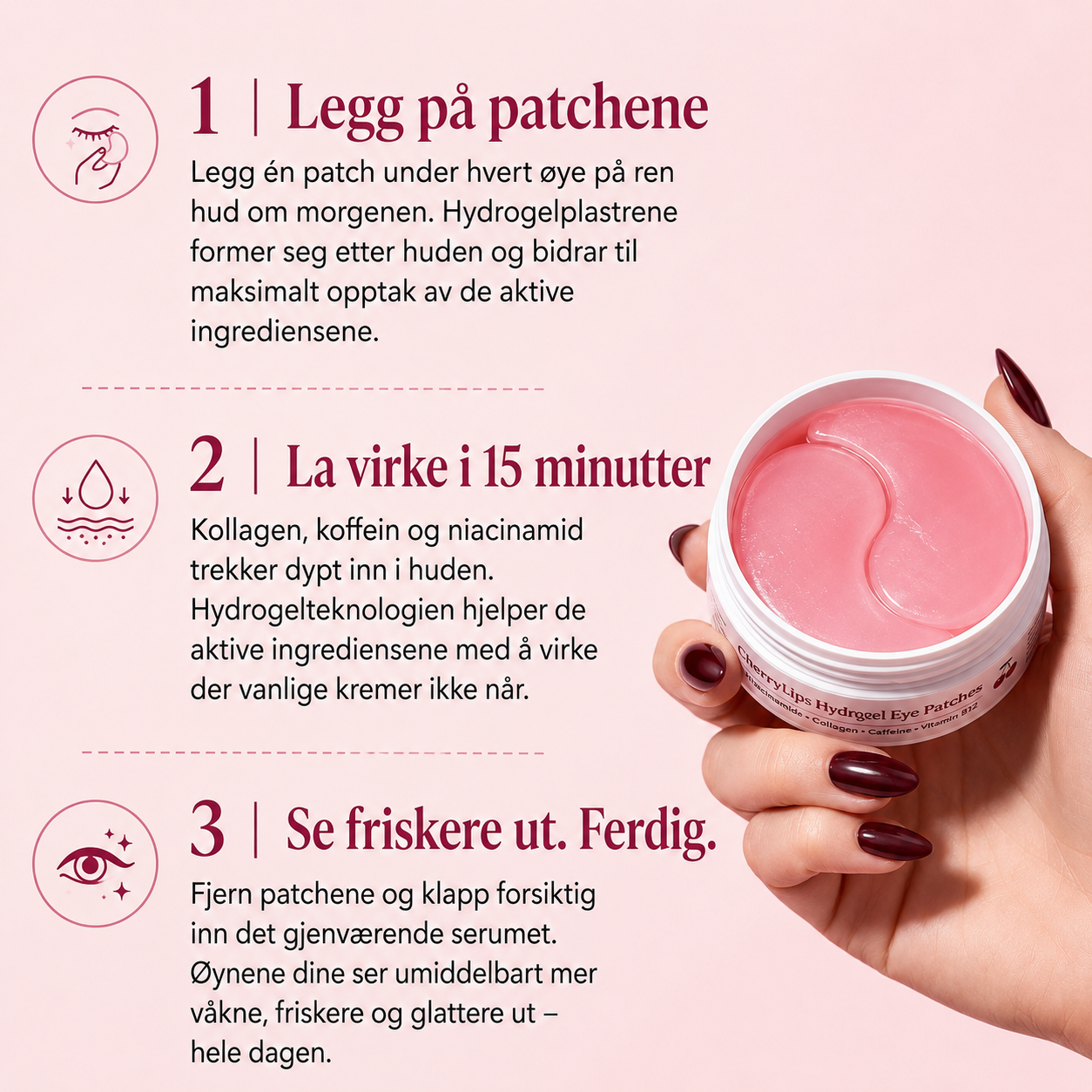 Kollagen Øyepatcher (60 stk)